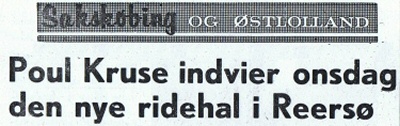 Indvielse af ridehuset 1965