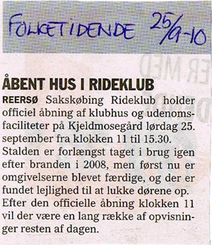 Åbent hus i Rideklub