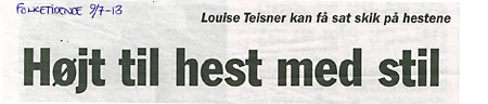 Louise Teisner kan få sat skik på hestene
