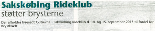 Sakskøbing Rideklub Støtter brysterne
